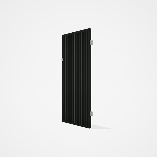 Good Neighbour® CGI Gate Premium .35 BMT Single 2.1m High Sheet: Slate Grey, Frame: Slate Grey