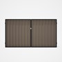 Good Neighbour® Superdek® Double Gate Standard .32 BMT 1.8m High Sheet: Beige, Frame: Gun Metal Grey