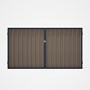 Good Neighbour® Superdek® Double Gate Standard .32 BMT 1.8m High Sheet: Beige, Frame: Mountain Blue