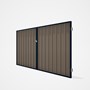 Good Neighbour® Superdek® Double Gate Standard .32 BMT 1.8m High Sheet: Beige, Frame: Mountain Blue