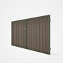 Good Neighbour® Superdek® Double Gate Standard .32 BMT 1.8m High Sheet: Beige, Frame: Mist Green