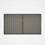 Good Neighbour® Superdek® Double Gate Standard .32 BMT 1.8m High Sheet: Birch, Frame: Banyan Brown