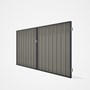 Good Neighbour® Superdek® Double Gate Standard .32 BMT 1.8m High Sheet: Birch, Frame: Granite