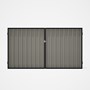 Good Neighbour® Superdek® Double Gate Standard .32 BMT 1.8m High Sheet: Birch, Frame: Gun Metal Grey