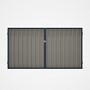 Good Neighbour® Superdek® Double Gate Standard .32 BMT 1.8m High Sheet: Birch, Frame: Mountain Blue