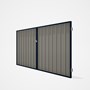 Good Neighbour® Superdek® Double Gate Standard .32 BMT 1.8m High Sheet: Birch, Frame: Mountain Blue