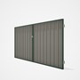 Good Neighbour® Superdek® Double Gate Standard .32 BMT 1.8m High Sheet: Birch, Frame: Rivergum