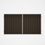 Good Neighbour® Superdek® Double Gate Standard .32 BMT 1.8m High Sheet: Banyan Brown, Frame: Birch