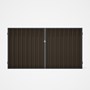 Good Neighbour® Superdek® Double Gate Standard .32 BMT 1.8m High Sheet: Banyan Brown, Frame: Granite