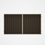 Good Neighbour® Superdek® Double Gate Standard .32 BMT 1.8m High Sheet: Banyan Brown, Frame: Merino