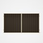 Good Neighbour® Superdek® Double Gate Standard .32 BMT 1.8m High Sheet: Banyan Brown, Frame: Primros