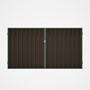 Good Neighbour® Superdek® Double Gate Standard .32 BMT 1.8m High Sheet: Banyan Brown, Frame: Rivergu