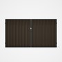 Good Neighbour® Superdek® Double Gate Standard .32 BMT 1.8m High Sheet: Banyan Brown, Frame: Slate G