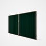Good Neighbour® Superdek® Double Gate Standard .32 BMT 1.8m High Sheet: Caulfield Green, Frame: Beig