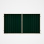 Good Neighbour® Superdek® Double Gate Standard .32 BMT 1.8m High Sheet: Caulfield Green, Frame: Meri