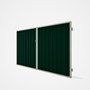 Good Neighbour® Superdek® Double Gate Standard .32 BMT 1.8m High Sheet: Caulfield Green, Frame: Off 