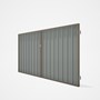 Good Neighbour® Superdek® Double Gate Standard .32 BMT 1.8m High Sheet: Gull Grey, Frame: Beige
