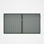 Good Neighbour® Superdek® Double Gate Standard .32 BMT 1.8m High Sheet: Gull Grey, Frame: Caulfield 