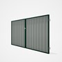 Good Neighbour® Superdek® Double Gate Standard .32 BMT 1.8m High Sheet: Gull Grey, Frame: Caulfield 