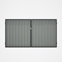 Good Neighbour® Superdek® Double Gate Standard .32 BMT 1.8m High Sheet: Gull Grey, Frame: Ebony