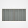 Good Neighbour® Superdek® Double Gate Standard .32 BMT 1.8m High Sheet: Gull Grey, Frame: Merino
