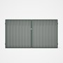 Good Neighbour® Superdek® Double Gate Standard .32 BMT 1.8m High Sheet: Gull Grey, Frame: Rivergum