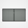 Good Neighbour® Superdek® Double Gate Standard .32 BMT 1.8m High Sheet: Gull Grey, Frame: Slate Grey
