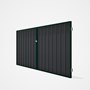 Good Neighbour® Superdek® Double Gate Standard .32 BMT 1.8m High Sheet: Granite, Frame: Caulfield Gr