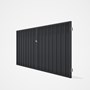 Good Neighbour® Superdek® Double Gate Standard .32 BMT 1.8m High Sheet: Granite, Frame: Granite