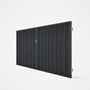 Good Neighbour® Superdek® Double Gate Standard .32 BMT 1.8m High Sheet: Granite, Frame: Rivergum