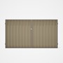 Good Neighbour® Superdek® Double Gate Standard .32 BMT 1.8m High Sheet: Merino, Frame: Beige