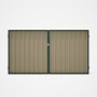 Good Neighbour® Superdek® Double Gate Standard .32 BMT 1.8m High Sheet: Merino, Frame: Caulfield Gre