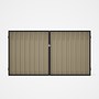Good Neighbour® Superdek® Double Gate Standard .32 BMT 1.8m High Sheet: Merino, Frame: Gun Metal Gre