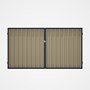 Good Neighbour® Superdek® Double Gate Standard .32 BMT 1.8m High Sheet: Merino, Frame: Mountain Blue