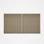 Good Neighbour® Superdek® Double Gate Standard .32 BMT 1.8m High Sheet: Merino, Frame: Merino