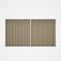 Good Neighbour® Superdek® Double Gate Standard .32 BMT 1.8m High Sheet: Merino, Frame: Off White