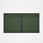 Good Neighbour® Superdek® Double Gate Standard .32 BMT 1.8m High Sheet: Mist Green, Frame: Dark Ston