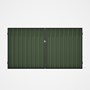 Good Neighbour® Superdek® Double Gate Standard .32 BMT 1.8m High Sheet: Mist Green, Frame: Ebony