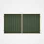 Good Neighbour® Superdek® Double Gate Standard .32 BMT 1.8m High Sheet: Mist Green, Frame: Primrose