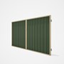 Good Neighbour® Superdek® Double Gate Standard .32 BMT 1.8m High Sheet: Mist Green, Frame: Primrose