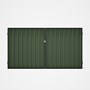 Good Neighbour® Superdek® Double Gate Standard .32 BMT 1.8m High Sheet: Mist Green, Frame: Slate Gre