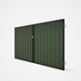 Good Neighbour® Superdek® Double Gate Standard .32 BMT 1.8m High Sheet: Mist Green, Frame: Slate Gre