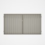 Good Neighbour® Superdek® Double Gate Standard .32 BMT 1.8m High Sheet: Off White, Frame: Beige