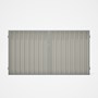 Good Neighbour® Superdek® Double Gate Standard .32 BMT 1.8m High Sheet: Off White, Frame: Gull Grey