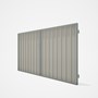Good Neighbour® Superdek® Double Gate Standard .32 BMT 1.8m High Sheet: Off White, Frame: Gull Grey