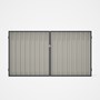 Good Neighbour® Superdek® Double Gate Standard .32 BMT 1.8m High Sheet: Off White, Frame: Granite