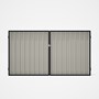 Good Neighbour® Superdek® Double Gate Standard .32 BMT 1.8m High Sheet: Off White, Frame: Gun Metal 