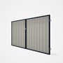 Good Neighbour® Superdek® Double Gate Standard .32 BMT 1.8m High Sheet: Off White, Frame: Mountain B