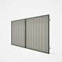 Good Neighbour® Superdek® Double Gate Standard .32 BMT 1.8m High Sheet: Off White, Frame: Mist Green