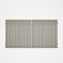 Good Neighbour® Superdek® Double Gate Standard .32 BMT 1.8m High Sheet: Off White, Frame: Primrose